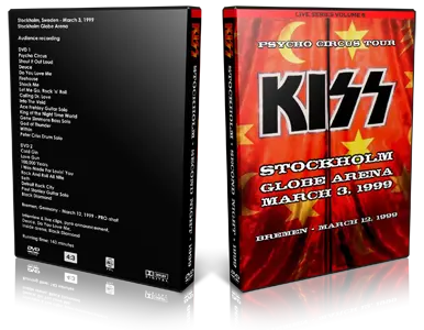 Artwork Cover of KISS 1999-03-03 DVD Stockholm Audience