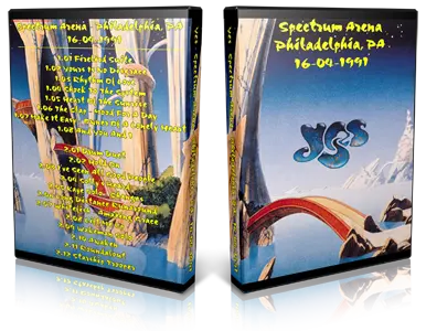 Artwork Cover of Yes 1991-04-16 DVD Philadelphia Audience
