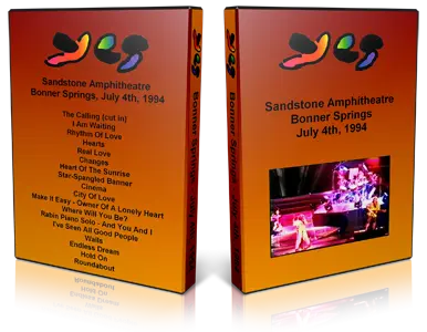 Artwork Cover of Yes 1994-07-04 DVD Bonner Springs Audience