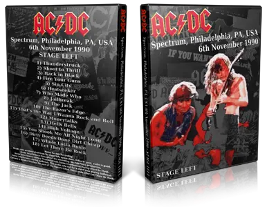 Artwork Cover of ACDC 1990-11-06 DVD Philadelphia Audience