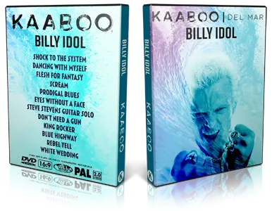 Artwork Cover of Billy Idol 2018-09-15 DVD KAABOO Proshot