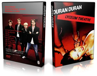 Artwork Cover of Duran Duran 2007-12-03 DVD London Proshot
