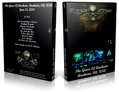 Artwork Cover of Flotsam and Jetsam 2018-06-15 DVD Anaheim Audience