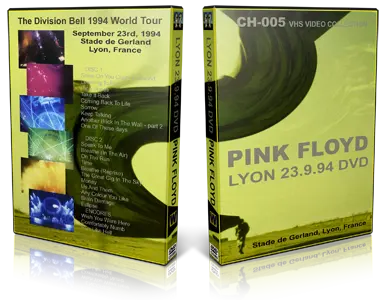 Artwork Cover of Pink Floyd 1994-09-23 DVD Lyon Audience