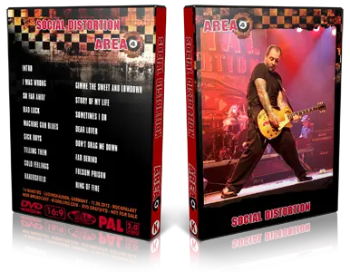 Artwork Cover of Social Distortion 2012-08-17 DVD Area 4 Festival Proshot