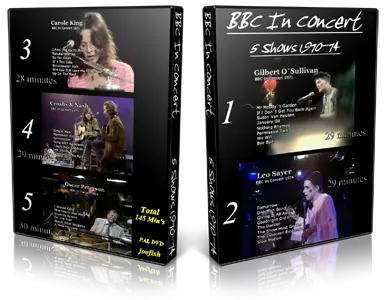 Artwork Cover of Carole King Compilation DVD In Concert 1971 Proshot