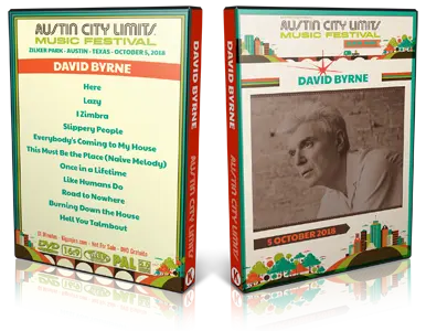 Artwork Cover of David Byrne 2018-10-05 DVD Austin City Limits Music Festival Proshot