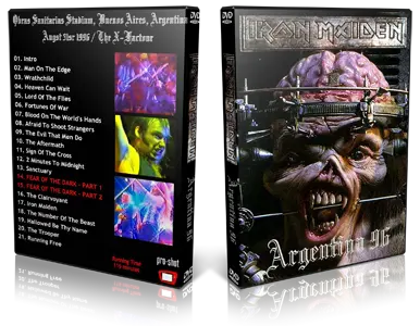 Artwork Cover of Iron Maiden 1996-08-31 DVD Buenos Aires Proshot