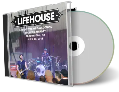 Artwork Cover of Lifehouse 2018-07-28 CD Readington Audience