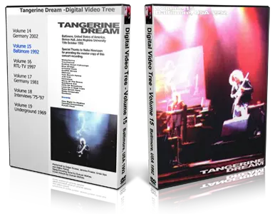 Artwork Cover of Tangerine Dream 1992-10-15 DVD Baltimore Audience