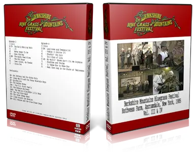 Artwork Cover of Berkshire Mountains Bluegrass Festival Compilation DVD 1985 Vol 3 and 4 Proshot