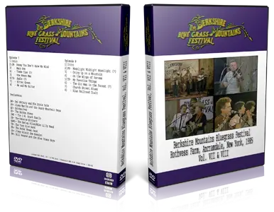 Artwork Cover of Berkshire Mountains Bluegrass Festival Compilation DVD 1985 Vol 7 and 8 Proshot
