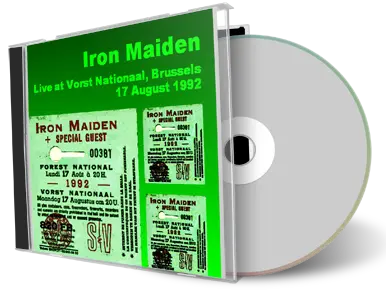 Artwork Cover of Iron Maiden 1992-08-17 CD Brussels Audience