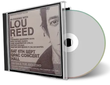 Artwork Cover of Lou Reed 2003-09-06 CD Brisbane Audience