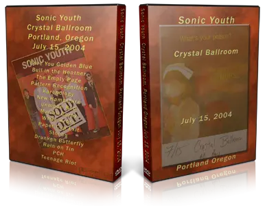 Artwork Cover of Sonic Youth 2004-07-15 DVD Portland Audience