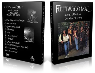 Artwork Cover of Fleetwood Mac 1975-10-15 CD Largo Soundboard