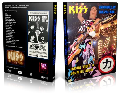 Artwork Cover of KISS 1988-01-29 DVD Roxy 1997 Audience