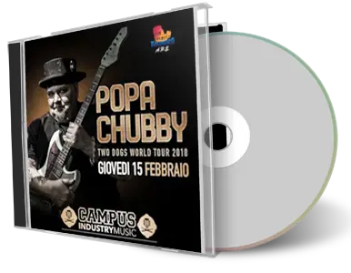 Artwork Cover of Popa Chubby 2018-02-15 CD Parma Soundboard