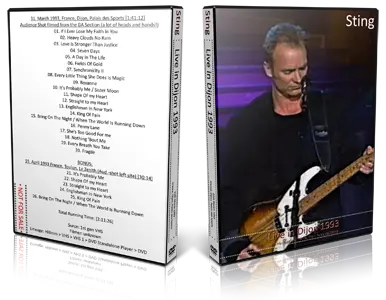 Artwork Cover of Sting 1993-03-31 DVD Dijon Audience