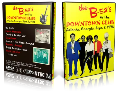 Artwork Cover of The B52s 1978-09-02 DVD Atlanta Audience