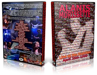 Artwork Cover of Alanis Morissette 1999-04-25 DVD Tokyo Proshot