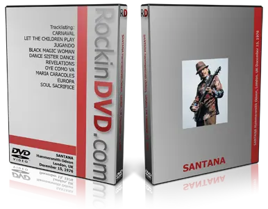 Artwork Cover of Carlos Santana 1976-12-15 DVD London Proshot