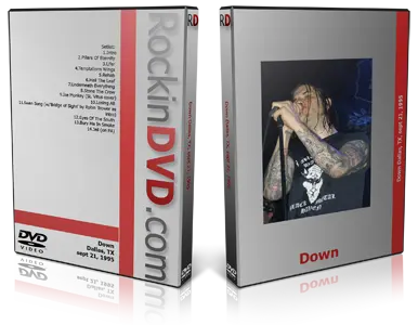 Artwork Cover of Down 1995-09-21 DVD Dallas Audience