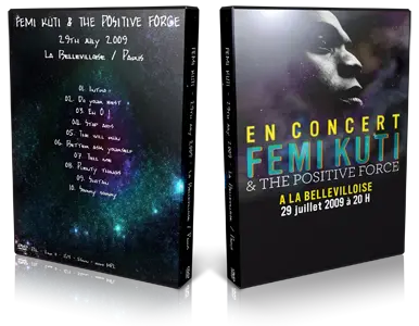 Artwork Cover of Femi Kuti 2009-07-29 DVD Paris Proshot