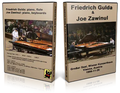 Artwork Cover of Friedrich Gulda 1986-11-26 DVD Vienna Proshot