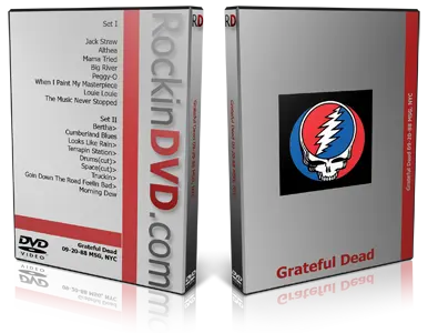 Artwork Cover of Grateful Dead 1988-09-20 DVD New York City Audience
