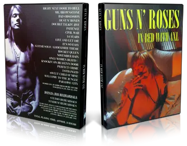 Artwork Cover of Guns N Roses 1991-05-29 DVD Noblesville Proshot