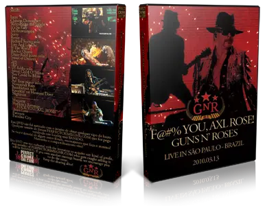 Artwork Cover of Guns N Roses 2010-03-13 DVD Sao Paulo Audience