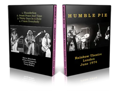 Artwork Cover of Humble Pie Compilation DVD London 1974 Proshot