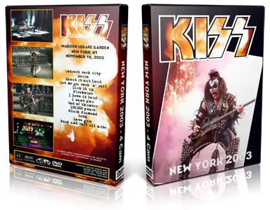 Artwork Cover of KISS 2003-11-16 DVD New York City Audience