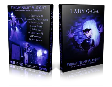 Artwork Cover of Lady Gaga 2009-02-04 DVD London Proshot