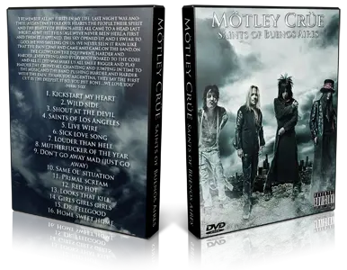 Artwork Cover of Motley Crue 2008-11-10 DVD Buenos Aires Proshot