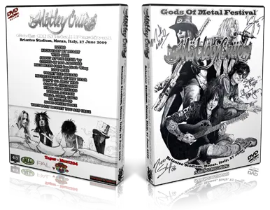 Artwork Cover of Motley Crue 2009-06-27 DVD Various Audience