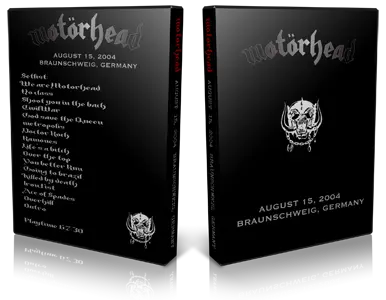 Artwork Cover of Motorhead 2004-08-15 DVD Various Proshot