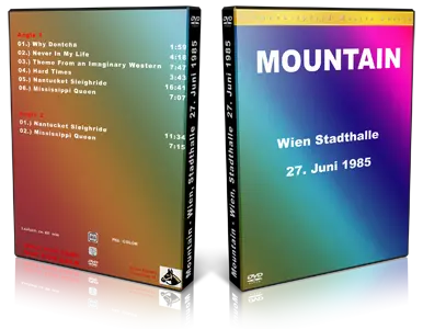 Artwork Cover of Mountain 1985-06-27 DVD Stadthalle Audience