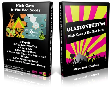 Artwork Cover of Nick Cave 2009-06-28 DVD Glastonbury Proshot