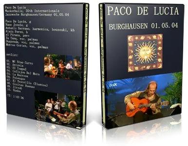 Artwork Cover of Paco de Lucia  2004-05-01 DVD Burghausen Proshot