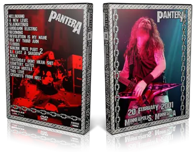 Artwork Cover of Pantera 2001-02-20 DVD Minneapolis Audience