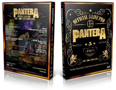 Artwork Cover of Pantera Compilation DVD Live 1992-2000 Proshot