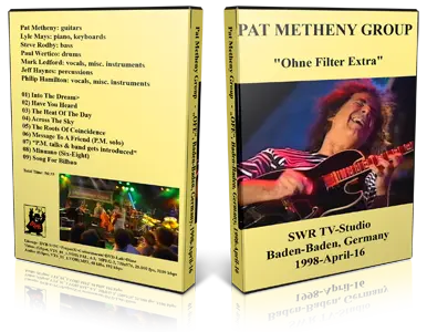 Artwork Cover of Pat Metheny 1998-04-16 DVD Baden Baden Proshot