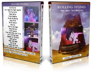 Artwork Cover of Rolling Stones 1998-04-23 DVD Chicago Audience
