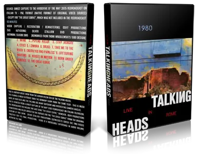 Artwork Cover of Talking Heads Compilation DVD December 1980 Proshot