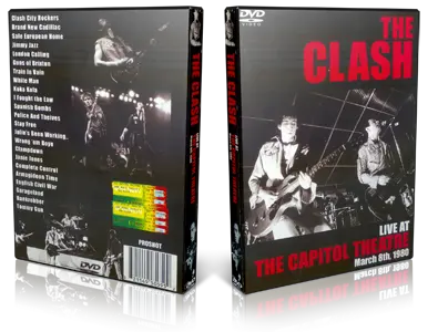 Artwork Cover of The Clash 1980-03-03 DVD Passaic Proshot