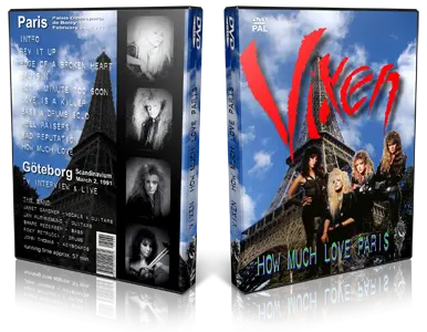 Artwork Cover of Vixen Compilation DVD Paris 1991 Audience