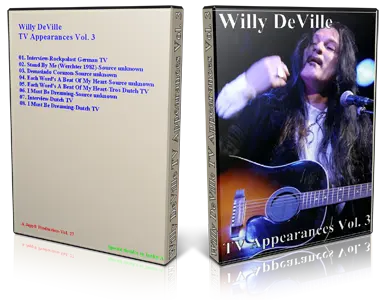 Artwork Cover of Willy DeVille Compilation DVD TV Appearances Vol 3 Proshot