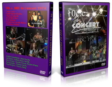 Artwork Cover of 10CC Compilation DVD BBC 1974 Proshot